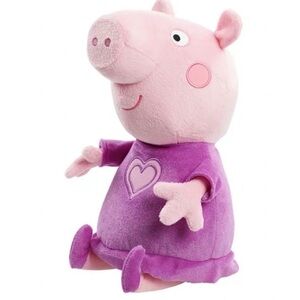 Peppa Pig Plush Doll in Pink with Purple Dress - Peppa Pig Brand